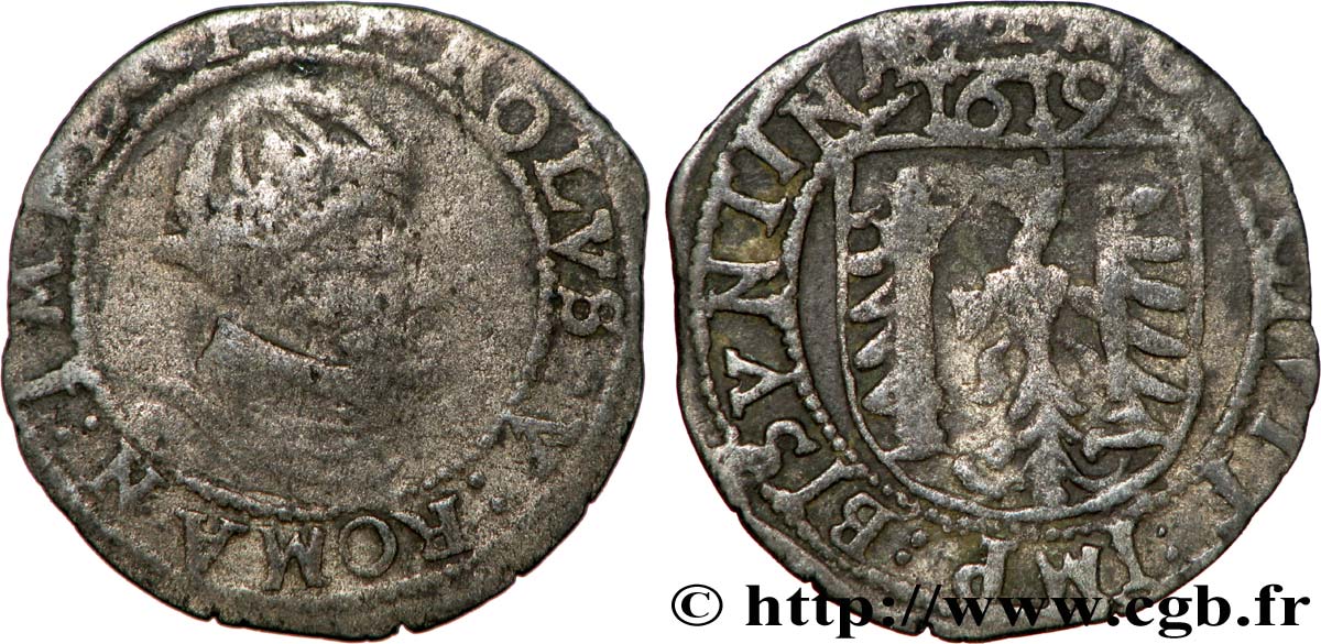 TOWN OF BESANCON - COINAGE STRUCK AT THE NAME OF CHARLES V Carolus VF/XF