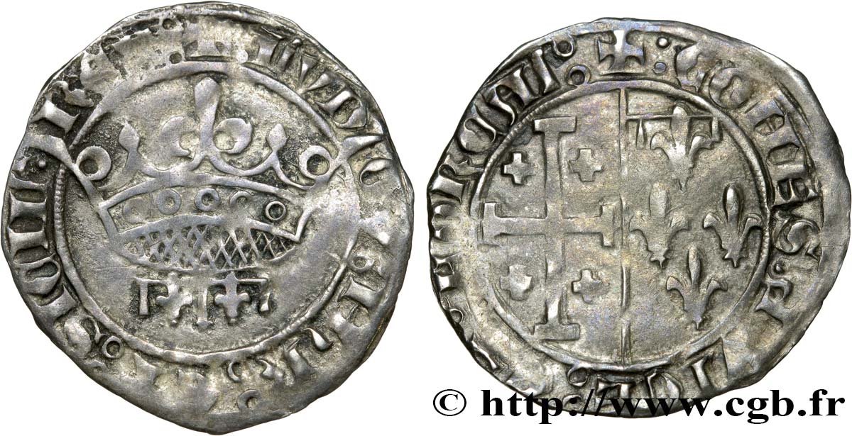 PROVENCE - COUNTY OF PROVENCE - LOUIS OF PROVENCE Gros ou sol coronat XF