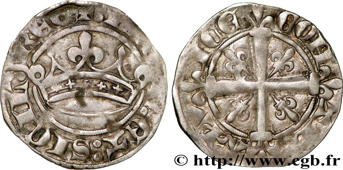 PROVENCE - COUNTY OF PROVENCE - JEANNE OF NAPOLY Sol coronat ou quaternial fSS/SS