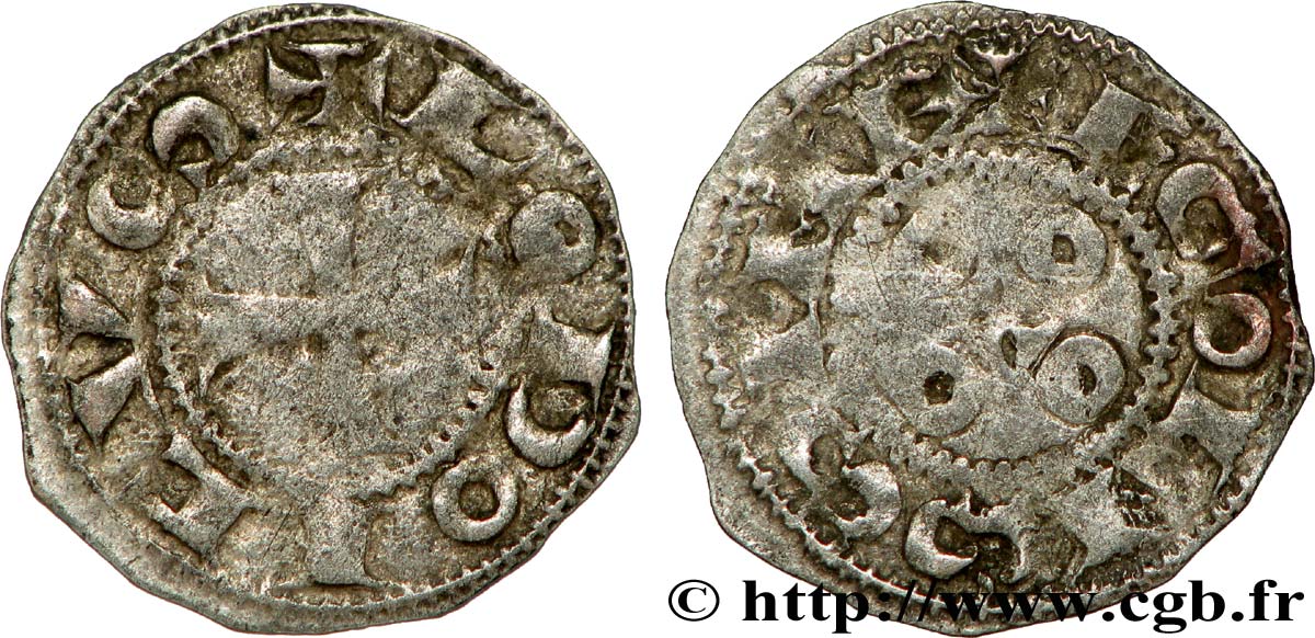 ANGOUMOIS - COMTÉ D ANGOULÊME, au nom de Louis IV d Outremer (936-954) Obole TB
