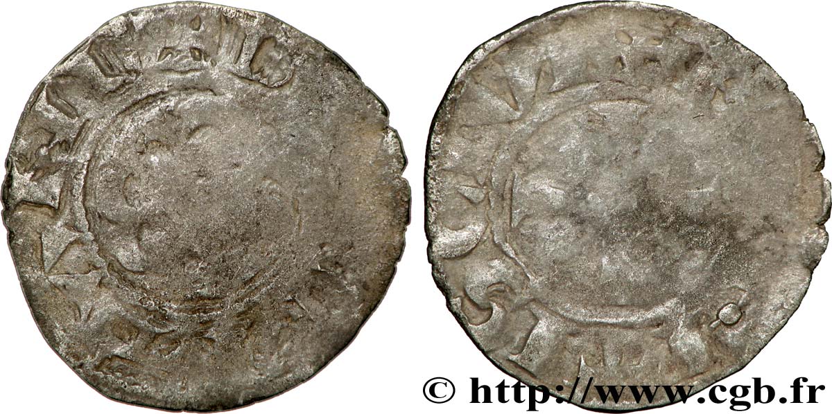 BRETAGNE - DUCHÉ DE BRETAGNE - ANONYMES Denier B+