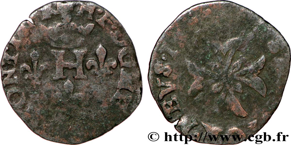DOMBES - PRINCIPAUTÉ DE DOMBES - HENRI II DE MONTPENSIER Liard TB