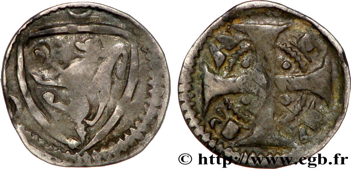 FLANDRE - VILLE D YPRES Petit denier ou maille fSS