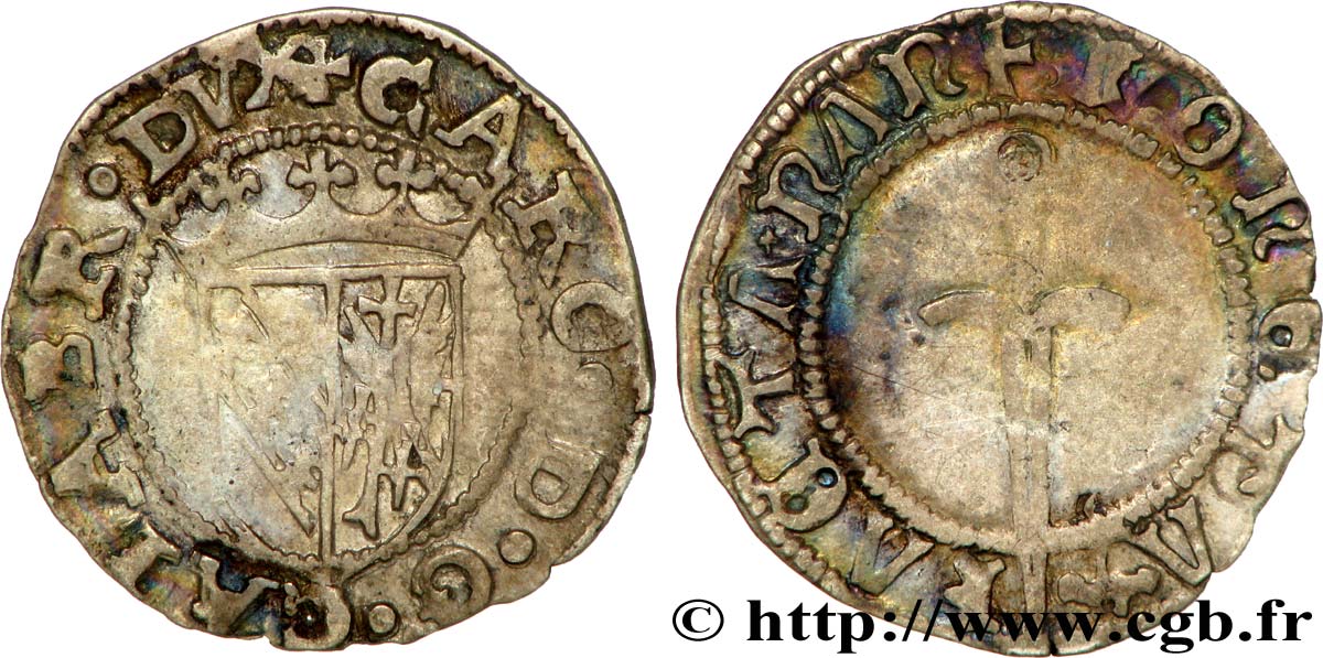 LORRAINE - DUCHÉ DE LORRAINE - CHARLES III LE GRAND DUC Sol carolus TTB+