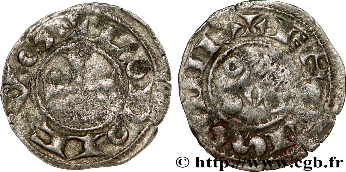 ANGOUMOIS - COMTÉ D ANGOULÊME, au nom de Louis IV d Outremer (936-954) Obole TB