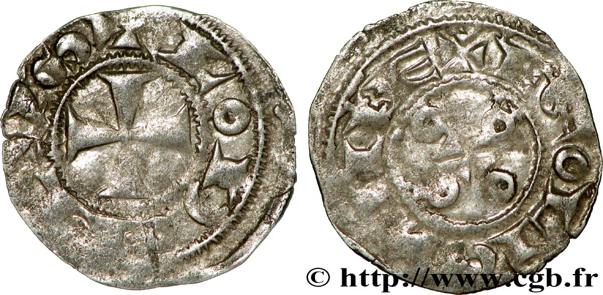 ANGOUMOIS - COMTÉ D ANGOULÊME, au nom de Louis IV d Outremer (936-954) Obole TB
