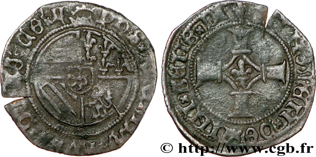 BURGUNDIAN NETHERLANDS - DUCHY OF BRABANT - PHILIP THE HANDSOME OR THE FAIR Double mite XF