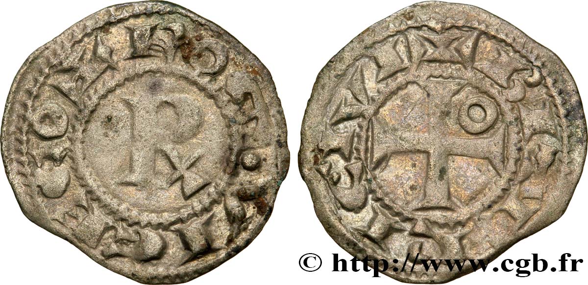 LANGUEDOC - VISCOUNTCY OF BEZIERS - ROGER II Obole XF