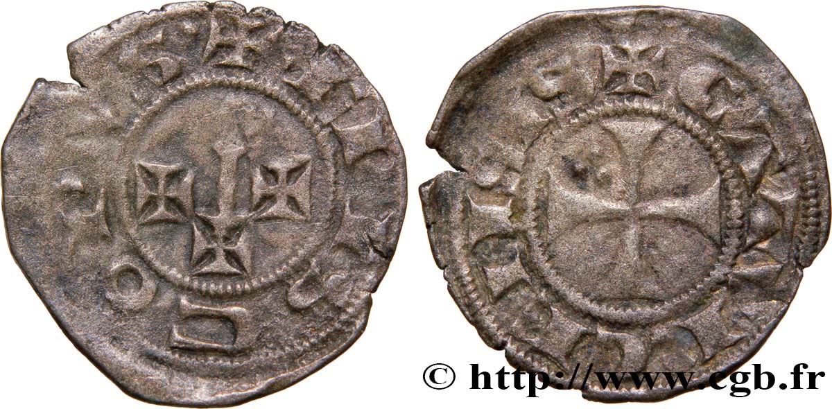 LANGUEDOC - BISHOPRIC OF CAHORS - WILLIAM OF CARDAILLAC Obole VF/XF
