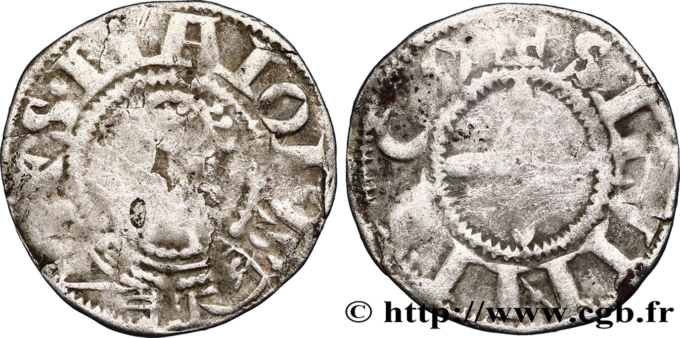 BOURBONNAIS - PRIEURÉ DE SOUVIGNY - ANONYMES Denier S