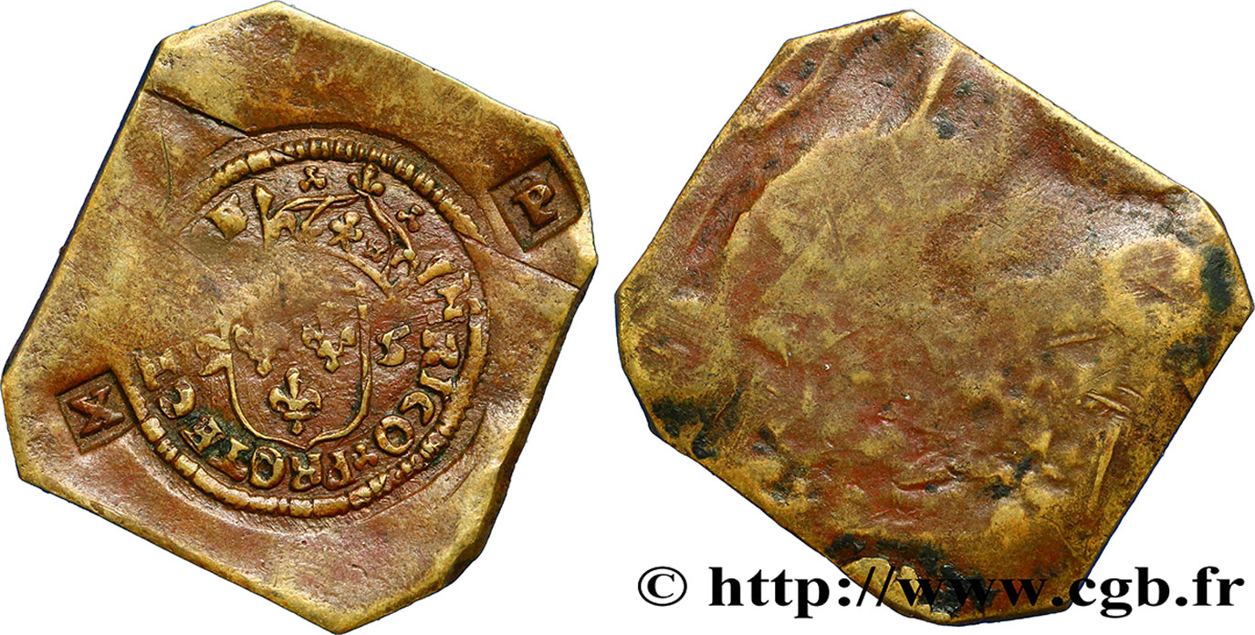 CAMBRÉSIS - SIEGE OF CAMBRAI - JEAN DE MONTLUC (lord of Balagny) French occupation Dix patards de bronze VF