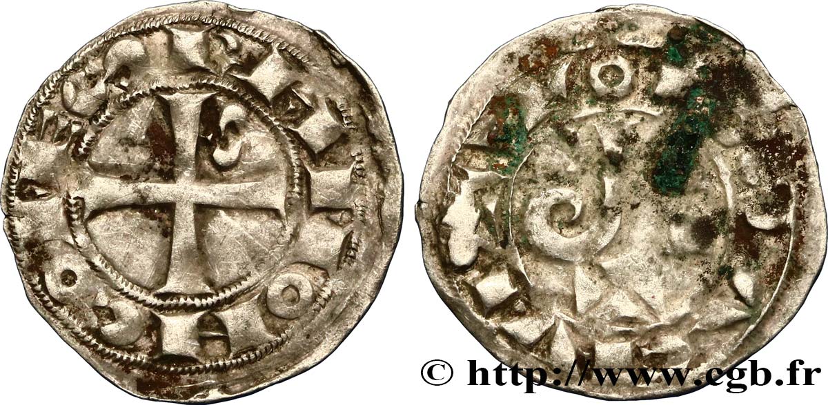 LANGUEDOC - COMTÉ DE TOULOUSE - RAYMOND V, RAYMOND VI ou RAYMOND VII Denier ou raimondin S