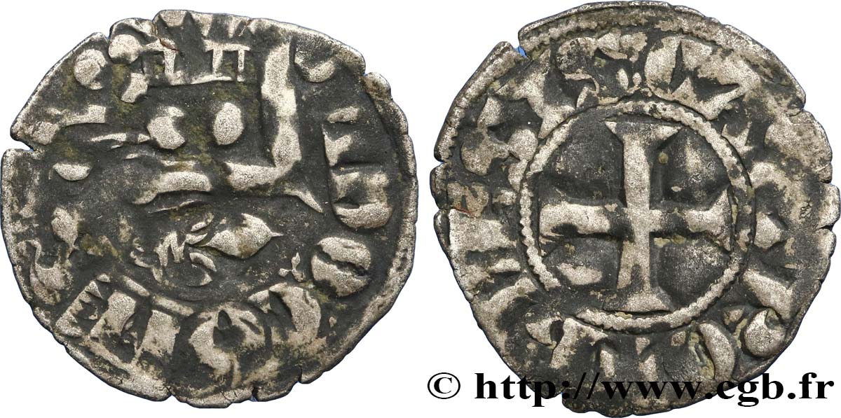 BLÉSOIS - COMTÉ DE BLOIS - GUI DE CHÂTILLON Denier fSS