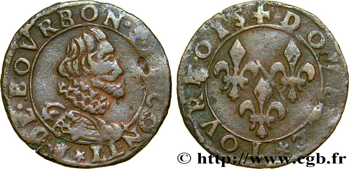 PRINCIPAUTÉ DE CHÂTEAU-REGNAULT - FRANÇOIS DE BOURBON-CONTI Double tournois, type 13 TB+