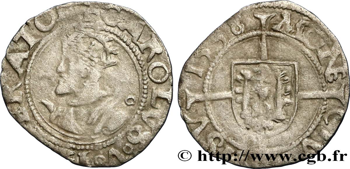 TOWN OF BESANCON - COINAGE STRUCK AT THE NAME OF CHARLES V Blanc q.BB/MB
