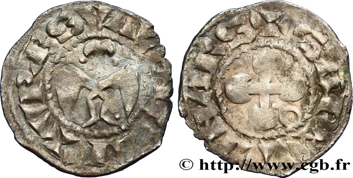 BISCHOP OF VALENCE - ANONYMOUS COINAGE Denier S