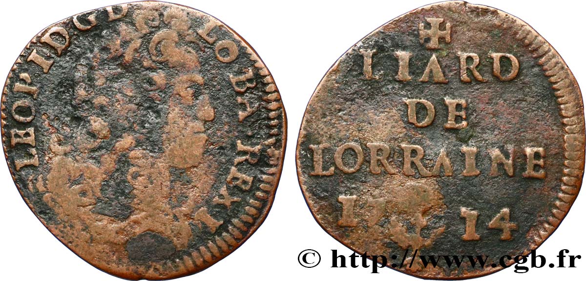 DUCHY OF LORRAINE - LEOPOLD I Liard S/fSS