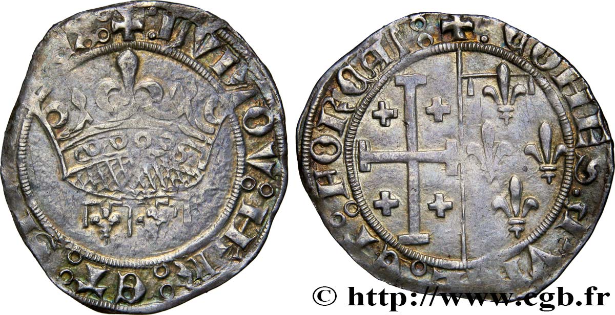 PROVENCE - COUNTY OF PROVENCE - LOUIS OF PROVENCE Gros ou sol coronat VF/XF