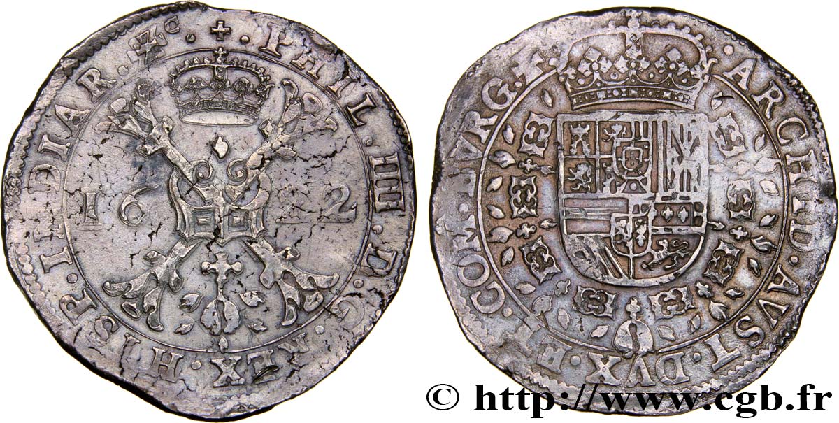 COUNTRY OF BURGUNDY - PHILIPPE IV OF SPAIN Patagon q.SPL