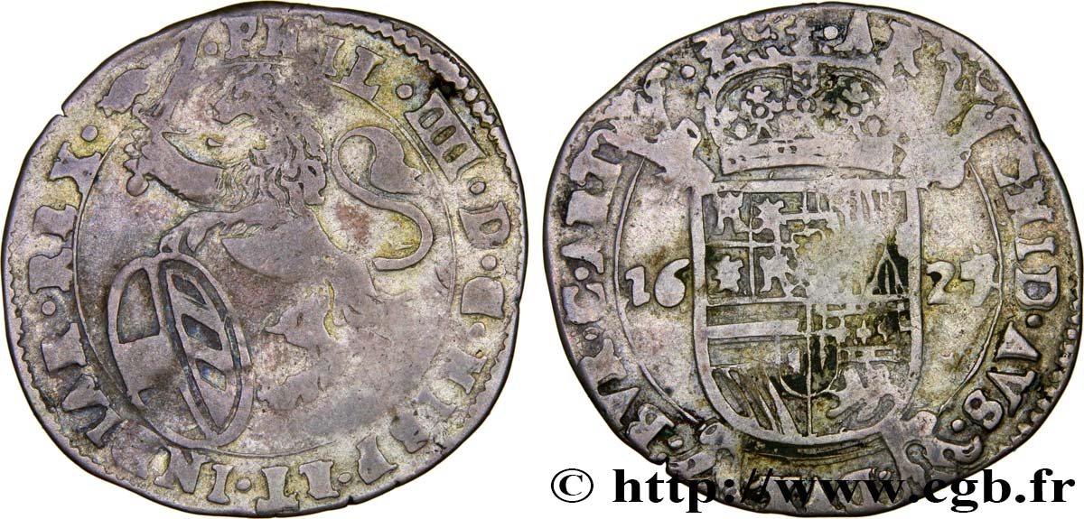 SPANISH LOW COUNTRIES - COUNTY OF ARTOIS - PHILIPPE IV OF SPAIN Escalin BC+