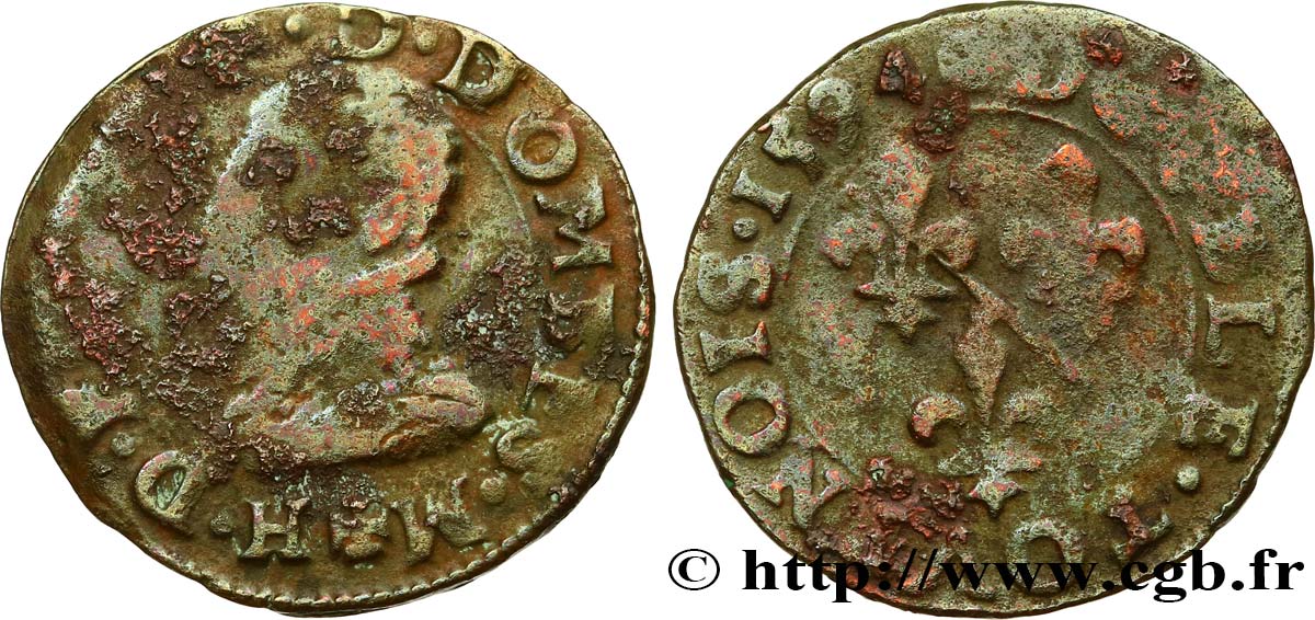 PRINCIPAUTY OF DOMBES - HENRY OF MONTPENSIER Double tournois F