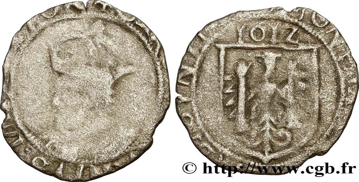 TOWN OF BESANCON - COINAGE STRUCK AT THE NAME OF CHARLES V Carolus B/MB