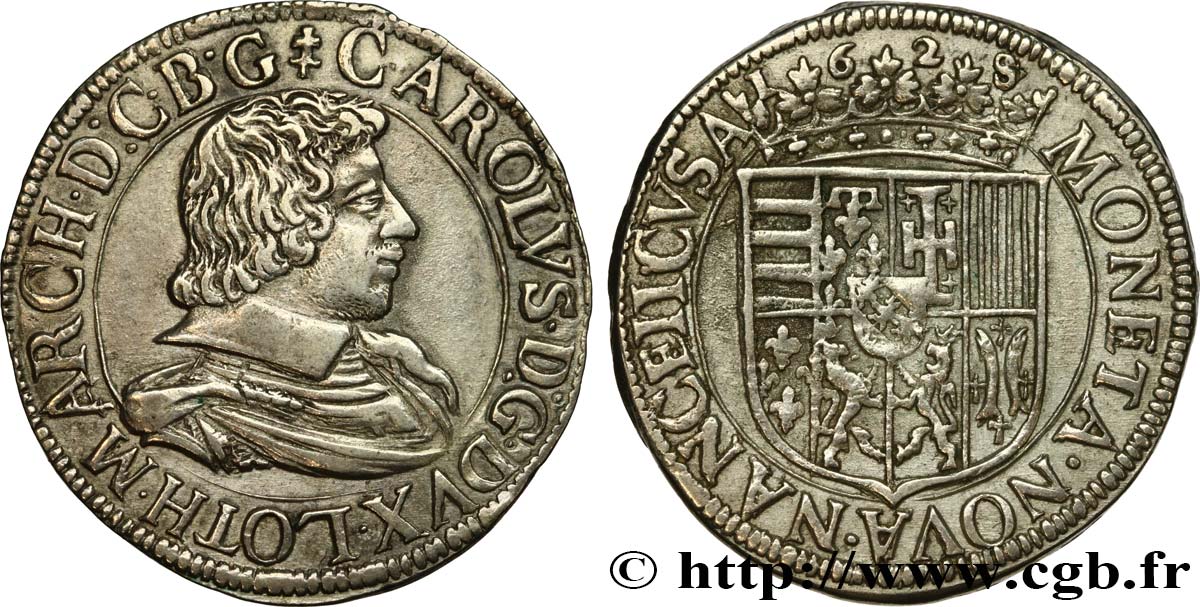 LORRAINE - DUCHÉ DE LORRAINE - CHARLES IV Teston TTB+