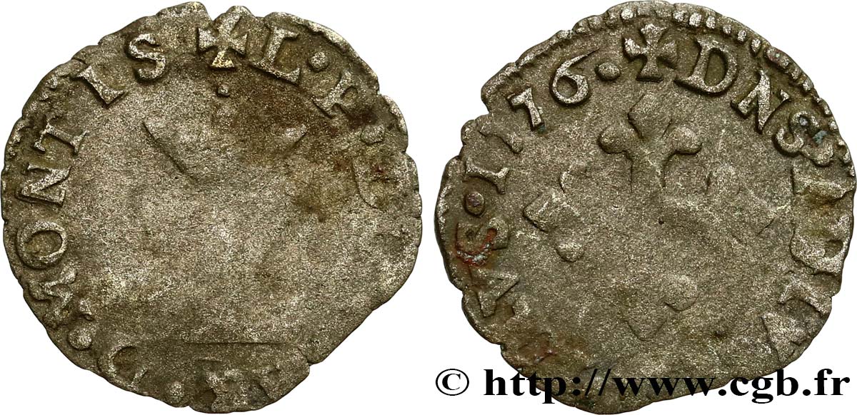 DOMBES - PRINCIPAUTÉ DE DOMBES - LOUIS II DE MONTPENSIER Liard à l L B+