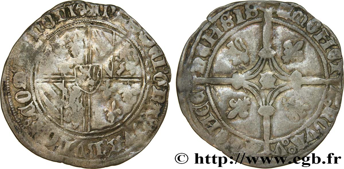 HAINAUT - COMTÉ DE HAINAUT - PHILIPPE LE BON Double gros dit &nbsp;Vierlander&nbsp; BC