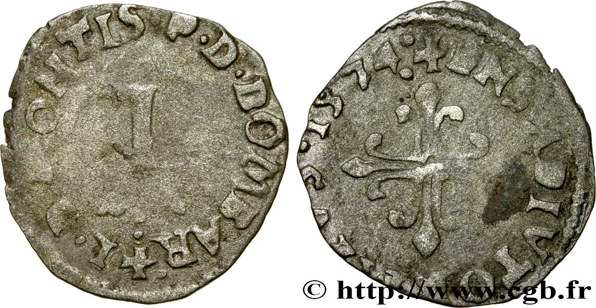 DOMBES - PRINCIPAUTÉ DE DOMBES - LOUIS II DE MONTPENSIER Liard à l L TB