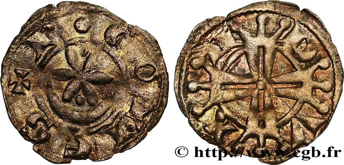 PROVENCE - MARQUISAT DE PROVENCE - RAYMOND VI Denier ou raimondin TB+