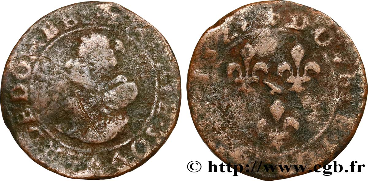 DOMBES - PRINCIPAUTÉ DE DOMBES - MARIE DE BOURBON-MONTPENSIER Double tournois B
