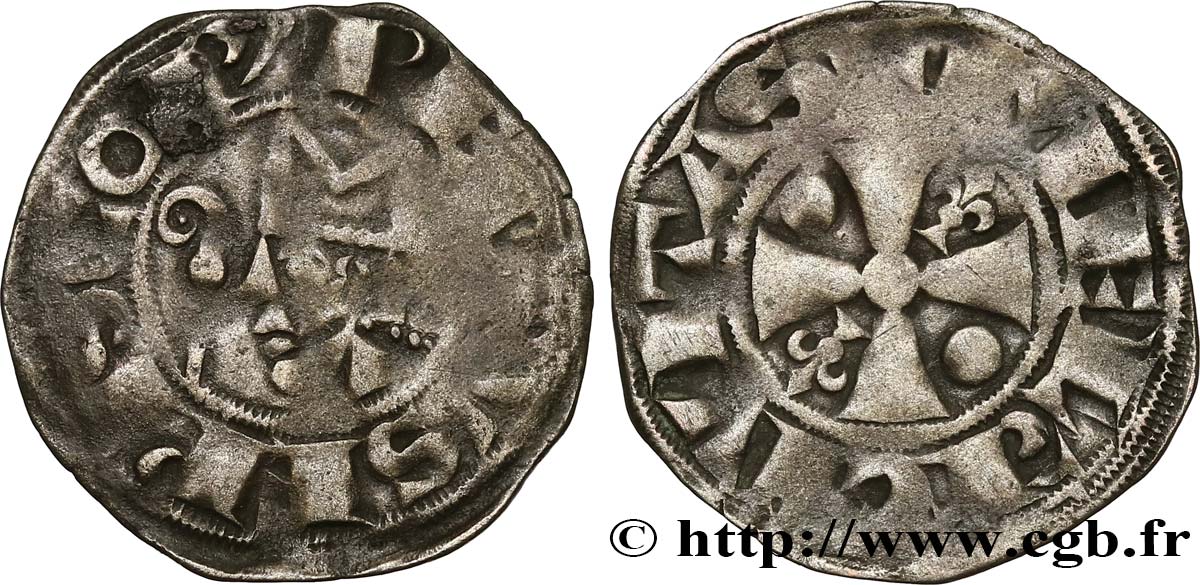 CHAMPAGNE - ÉVÊCHÉ DE MEAUX - PIERRE IER Denier TB+