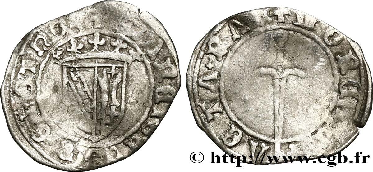 LORRAINE - DUCHÉ DE LORRAINE - FRANÇOIS Ier Double denier TB/B+