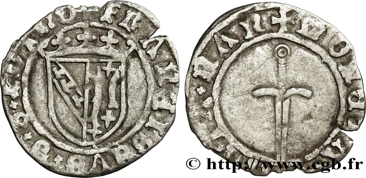 LORRAINE - DUCHÉ DE LORRAINE - FRANÇOIS Ier Double denier MB