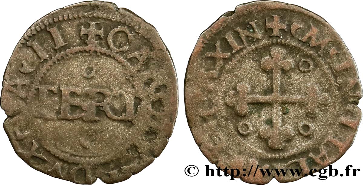 SAVOIE - DUCHÉ DE SAVOIE - CHARLES II LE BON Quart, 1er type S