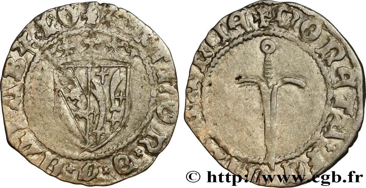 LORRAINE - DUCHÉ DE LORRAINE - ANTOINE Double denier TB+/TTB