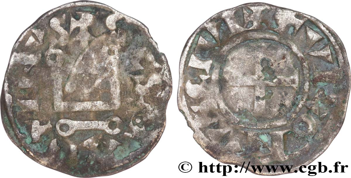 TOURAINE - TOURS - ABBAYE DE SAINT-MARTIN DE TOURS Denier B