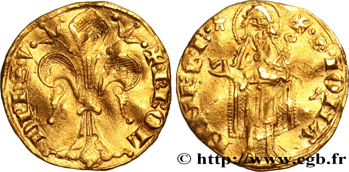 DAUPHINE - DAUPHINS OF VIENNOIS - CHARLES V Florin d or MBC