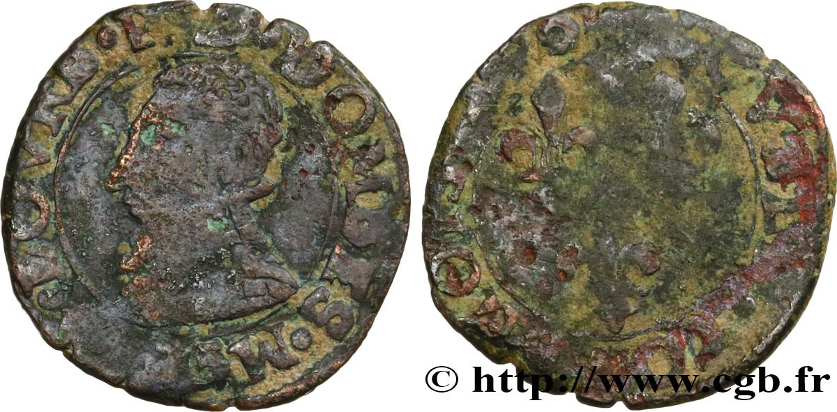PRINCIPAUTY OF DOMBES - HENRY OF MONTPENSIER Double tournois F/VG