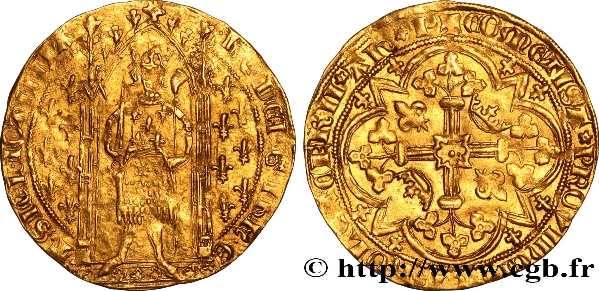 PROVENCE - COUNTY OF PROVENCE - JEANNE OF NAPOLY Franc à pied VF/XF