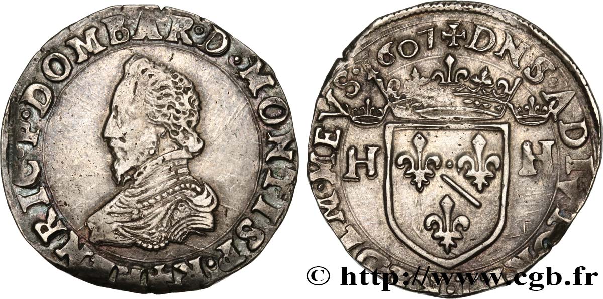 PRINCIPAUTY OF DOMBES - HENRY OF MONTPENSIER Teston XF
