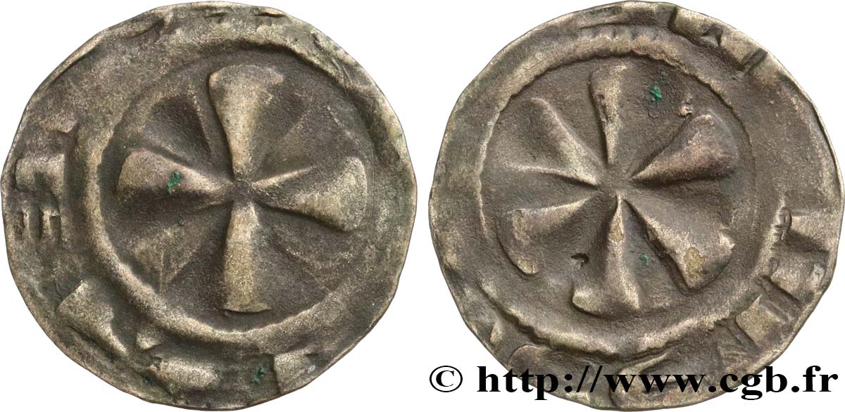 AUVERGNE - BISHOPRIC OF LE PUY - ANONYMOUS Denier XF
