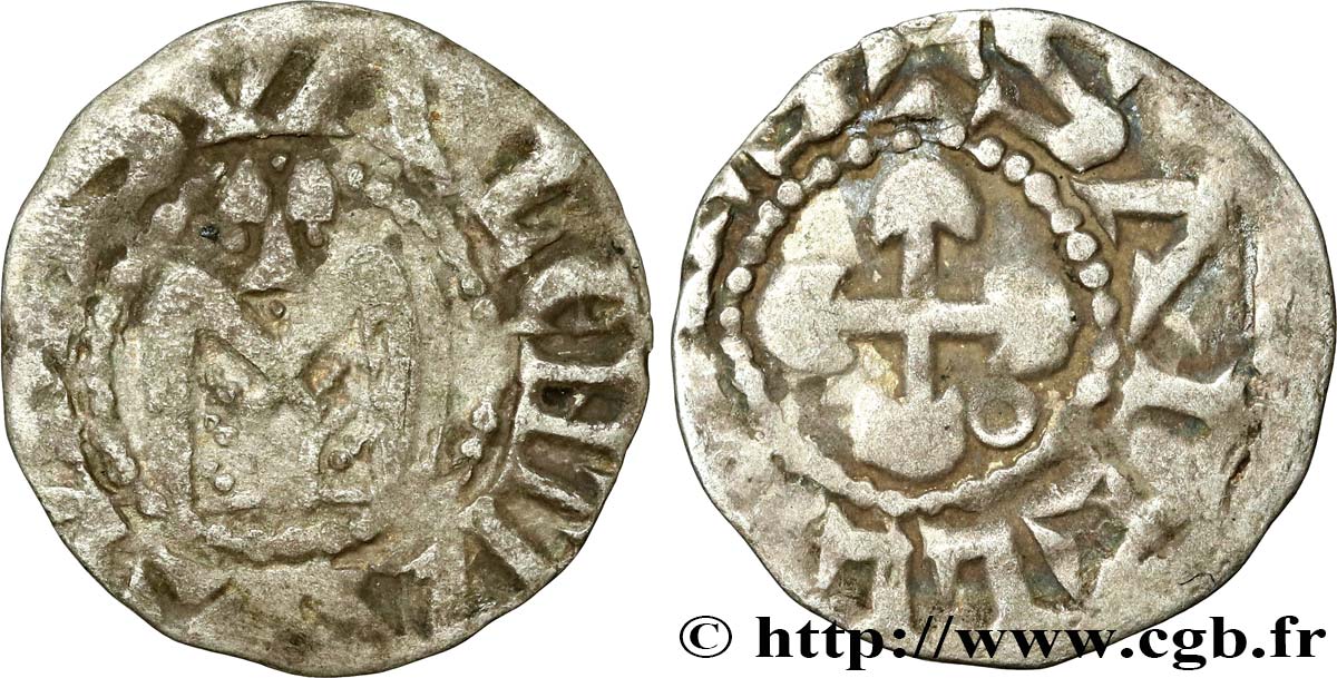 BISCHOP OF VALENCE - ANONYMOUS COINAGE Denier RC+
