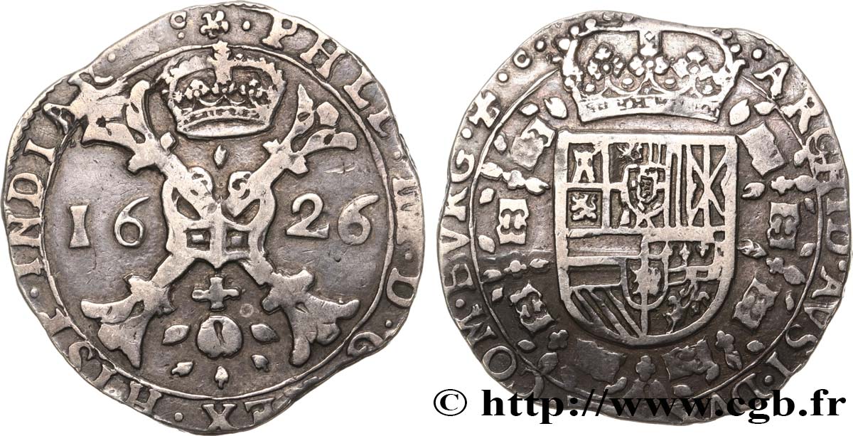 COUNTRY OF BURGUNDY - PHILIPPE IV OF SPAIN Patagon fSS/SS