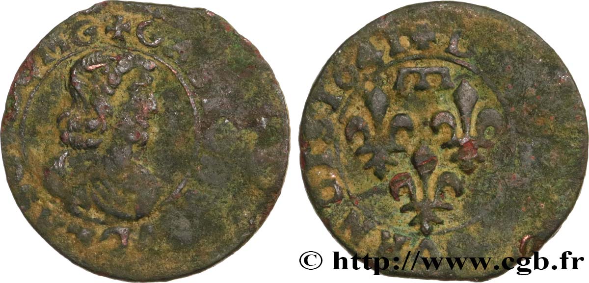 DOMBES - PRINCIPALITY OF DOMBES - GASTON OF ORLEANS Double tournois, type 16 VG