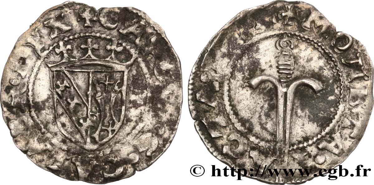 DUCHY OF LORRAINE - CHARLES III LE GRAND DUC Double denier VF