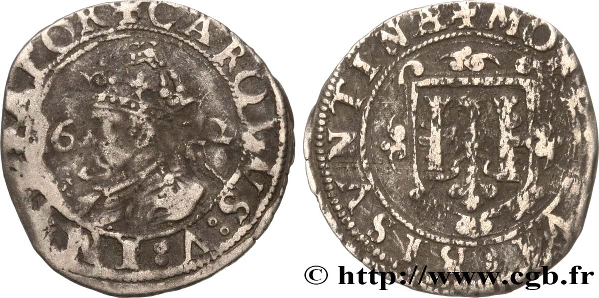 TOWN OF BESANCON - COINAGE STRUCK IN THE NAME OF CHARLES V Carolus F