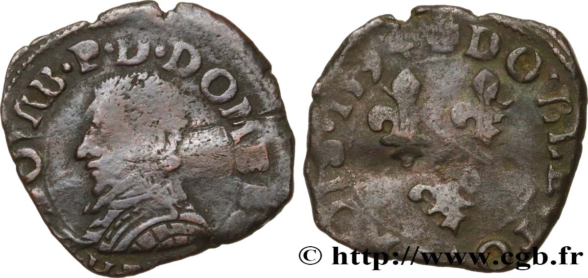 PRINCIPAUTY OF DOMBES - HENRY OF MONTPENSIER Double tournois S