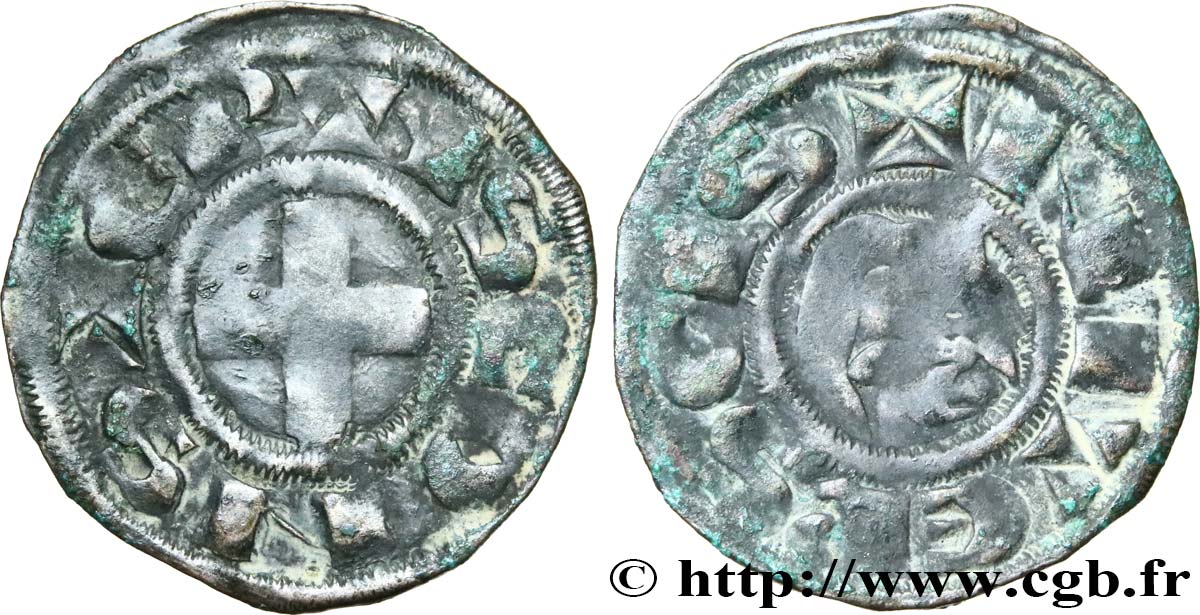 NIVERNAIS - COMTÉ DE NEVERS - HERVÉ DE DONZY Denier TB+